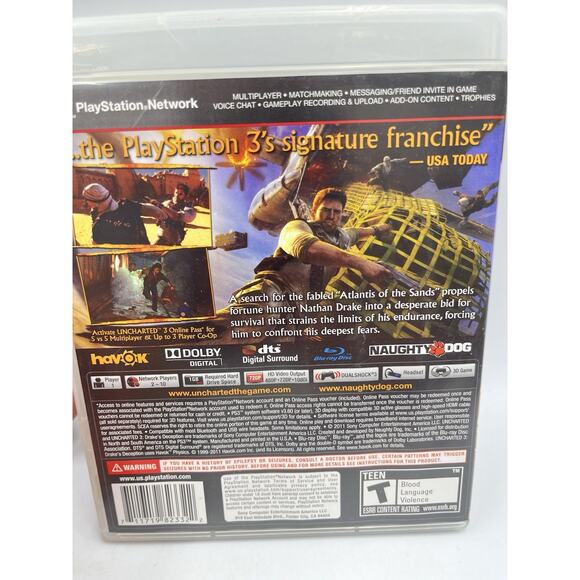 Uncharted 3: Drake's Deception PS3 Game - Complete Edition, Free Shipping - Picture 2 of 6